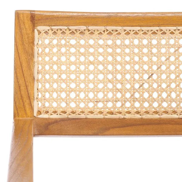 Cire Rattan Dining Chair in Natural with Teak Frame