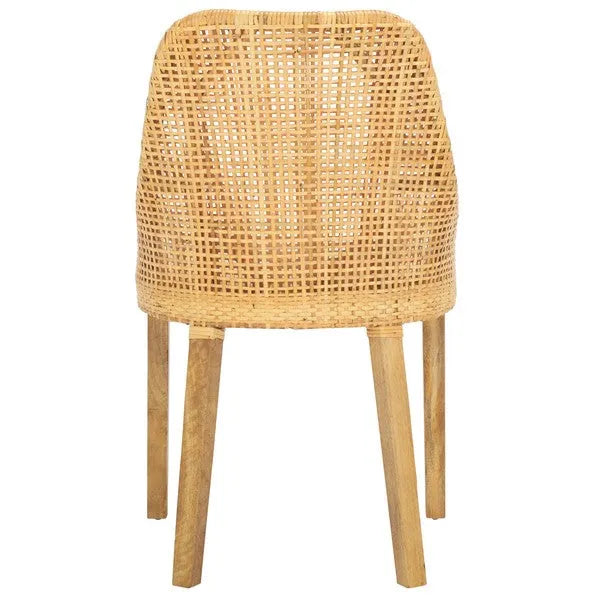 Altha Rattan Dining Chair in Dessert Brown with Cushion