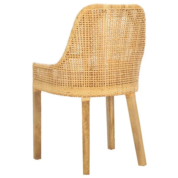 Altha Rattan Dining Chair in Dessert Brown with Cushion