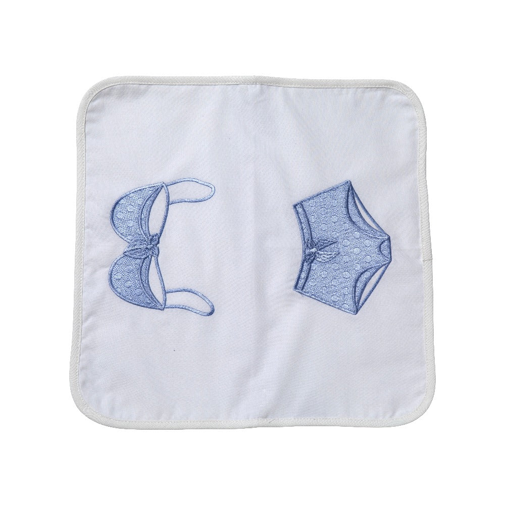 Travel Lingerie Bag, Cotton Percale, Bra & Undies