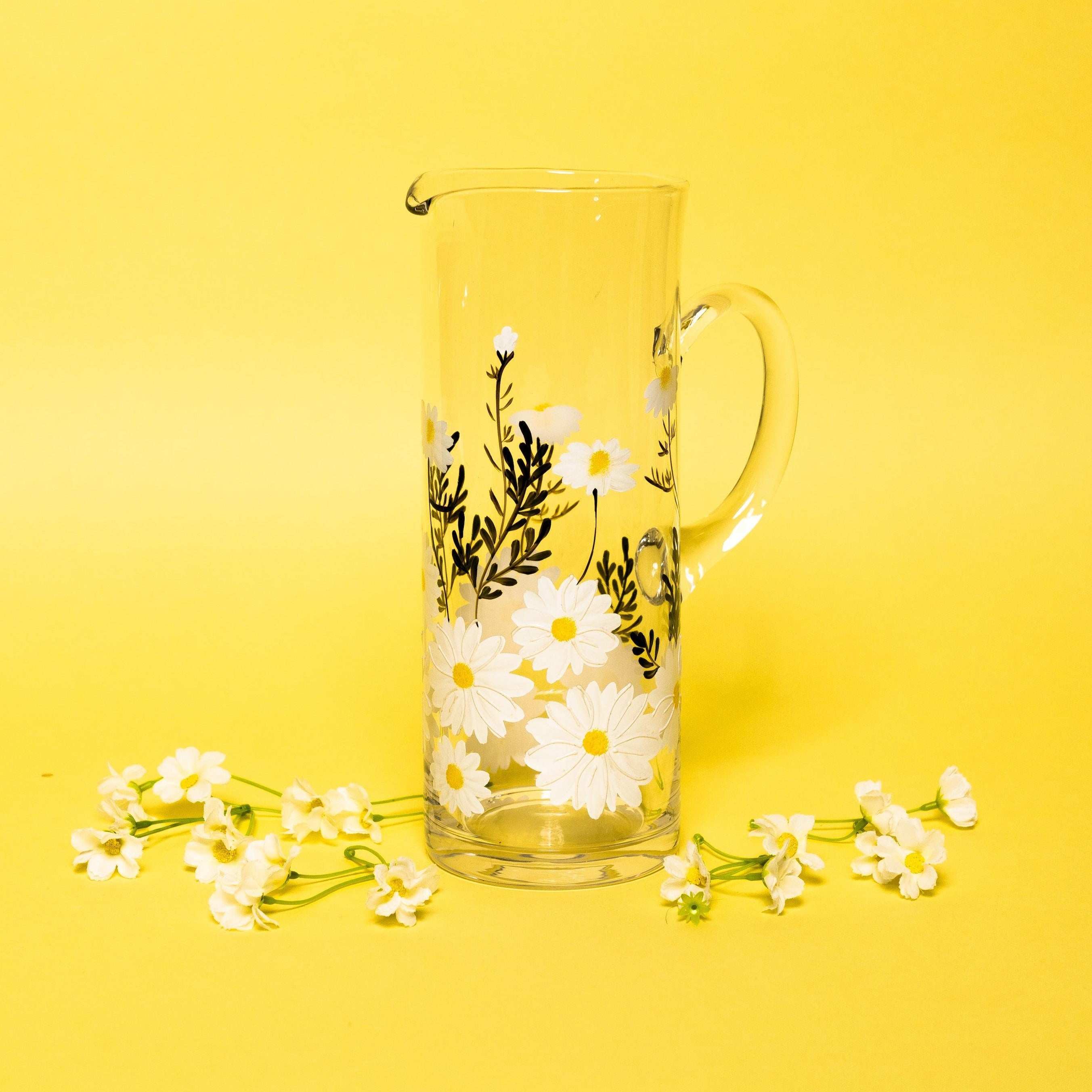 Painted Daisy Pitcher