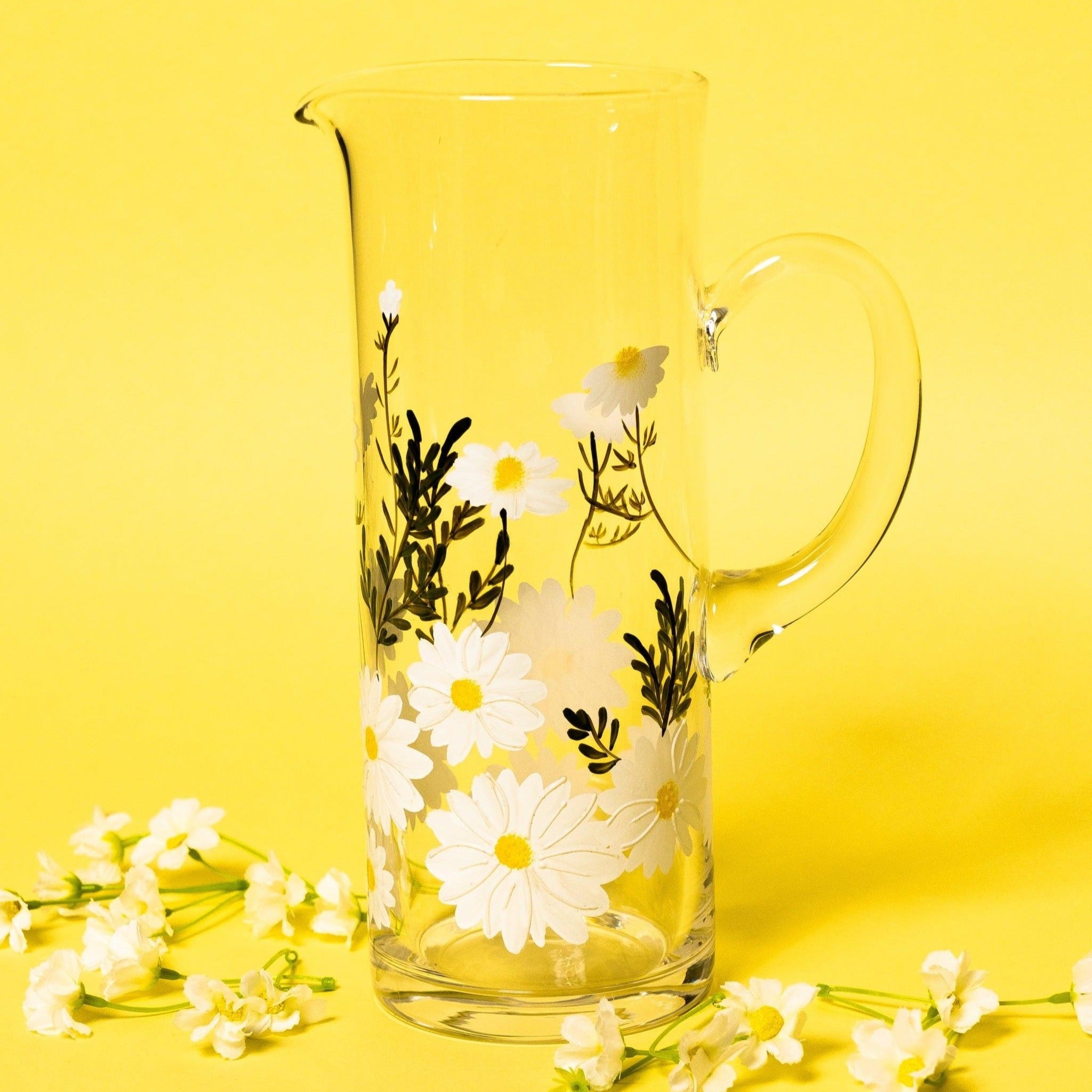 Painted Daisy Pitcher