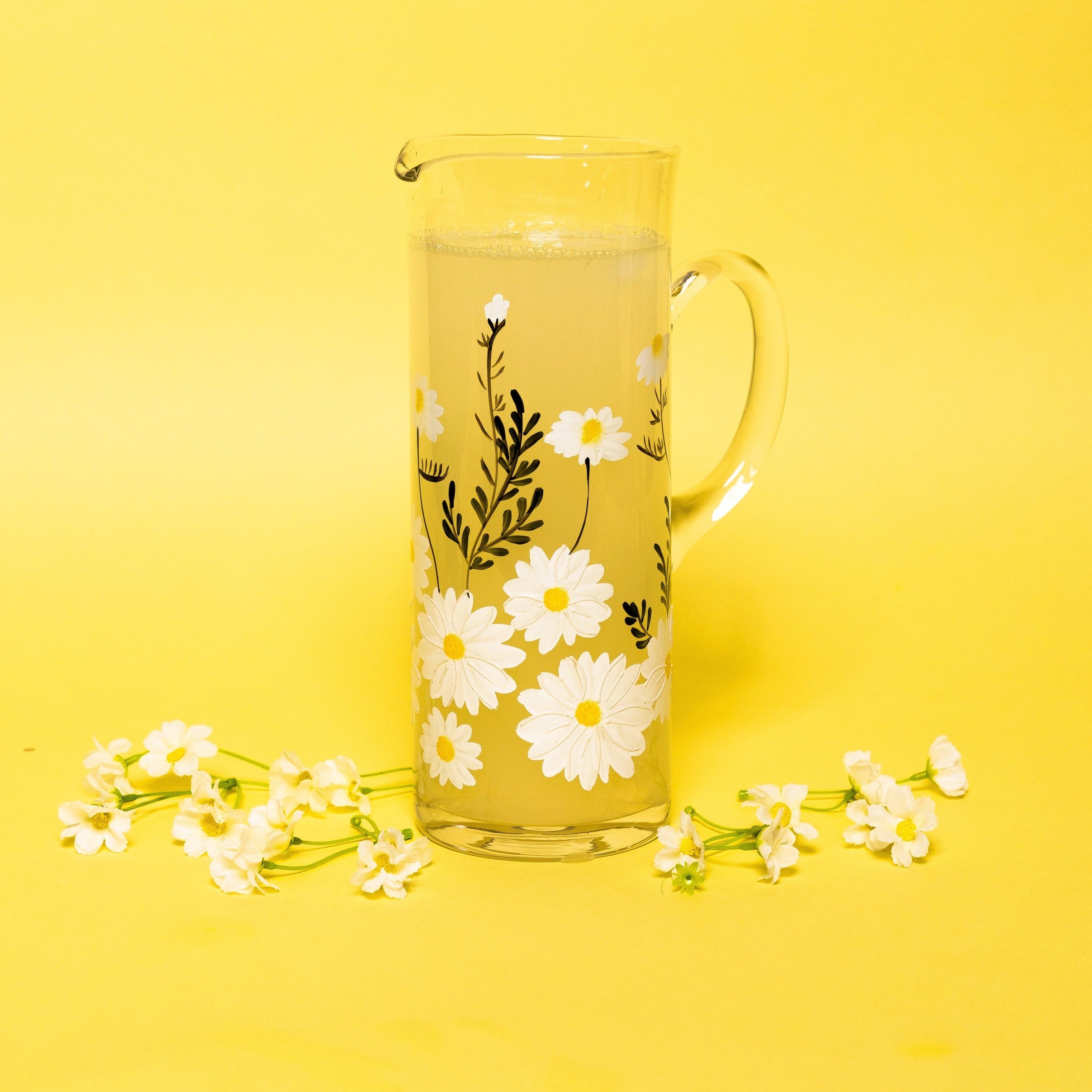 Painted Daisy Pitcher