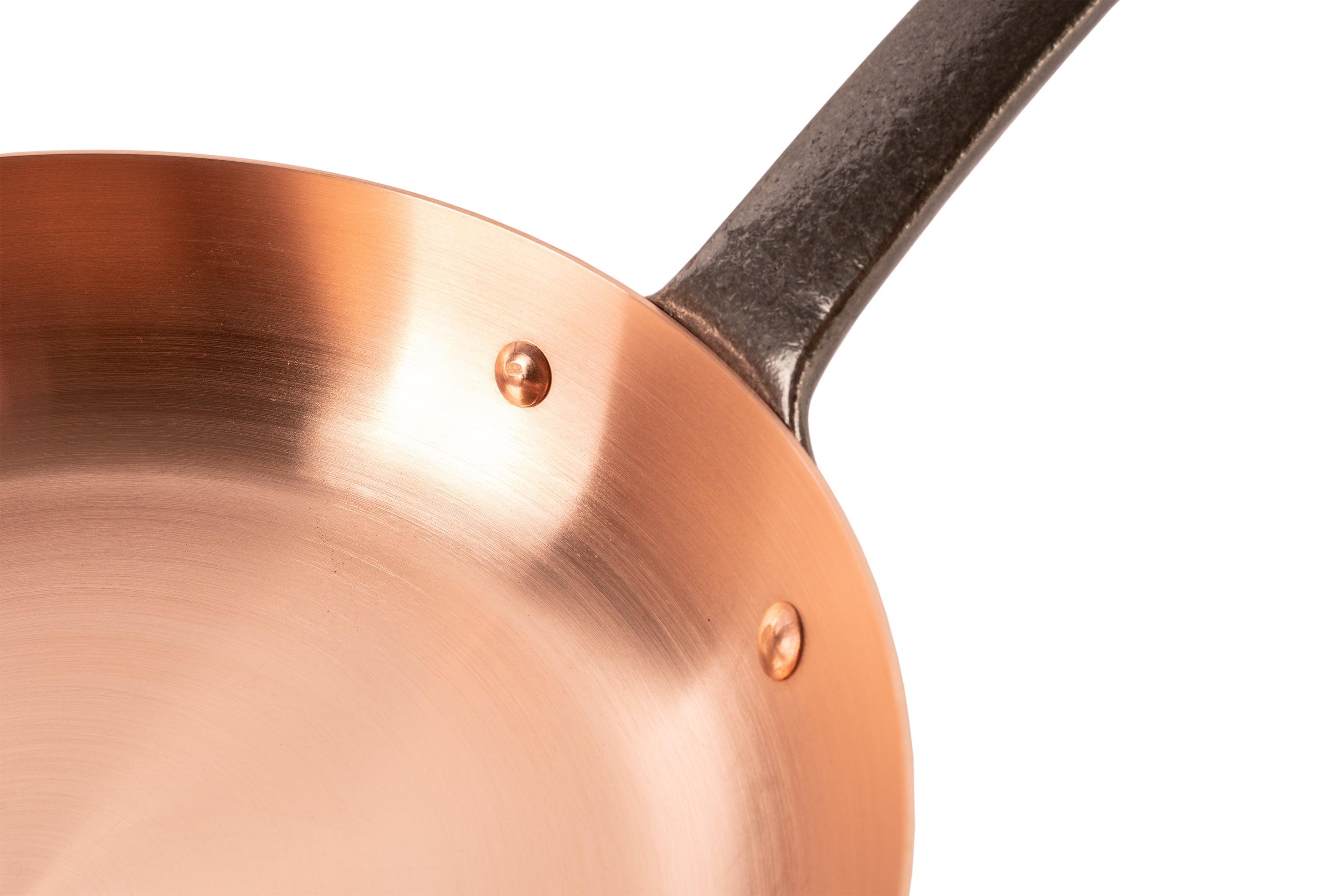 Cuisine Romefort Pure copper frying pan without coating, Ø 9.5 in