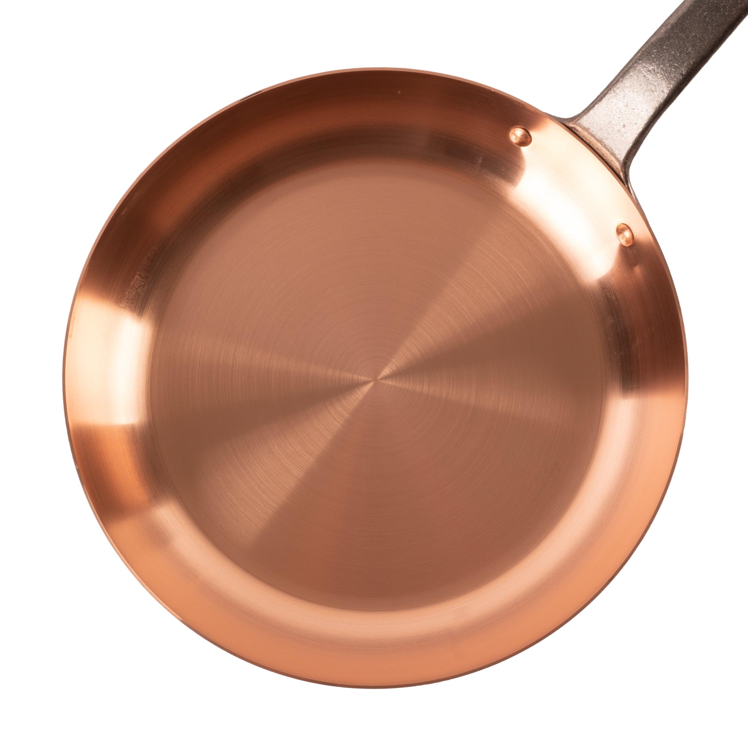 Cuisine Romefort Pure copper frying pan without coating, Ø 11 in