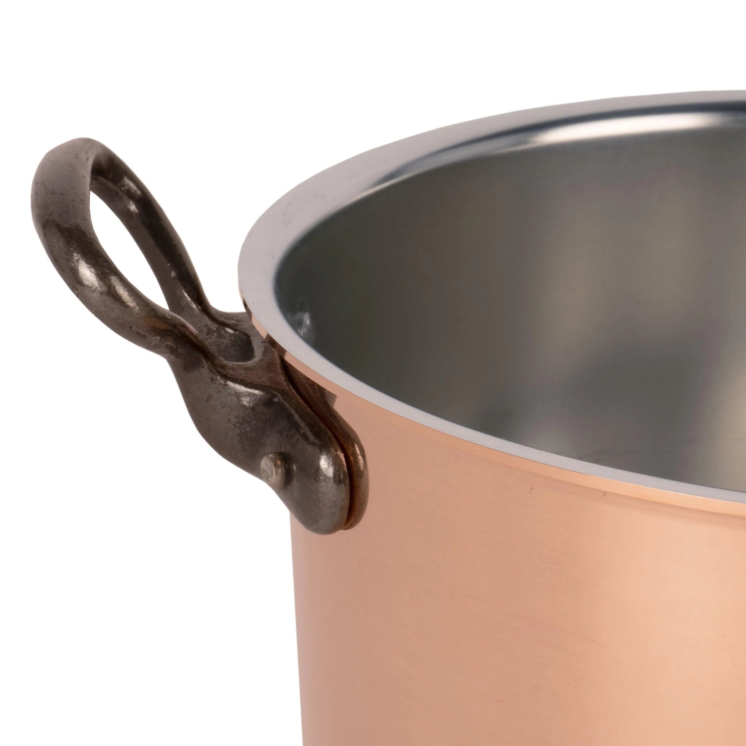 Cuisine Romefort Tinned copper soup pot with higher walls, 6.3 qt