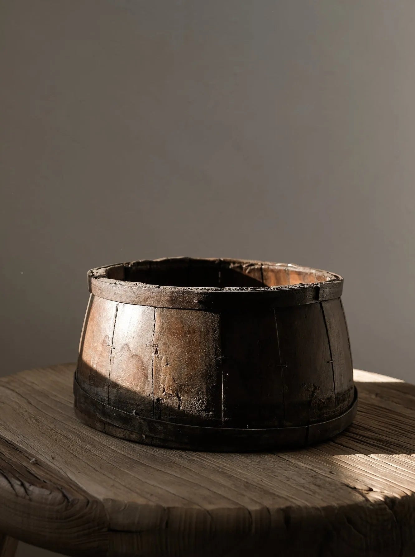 Vintage Wood Bucket