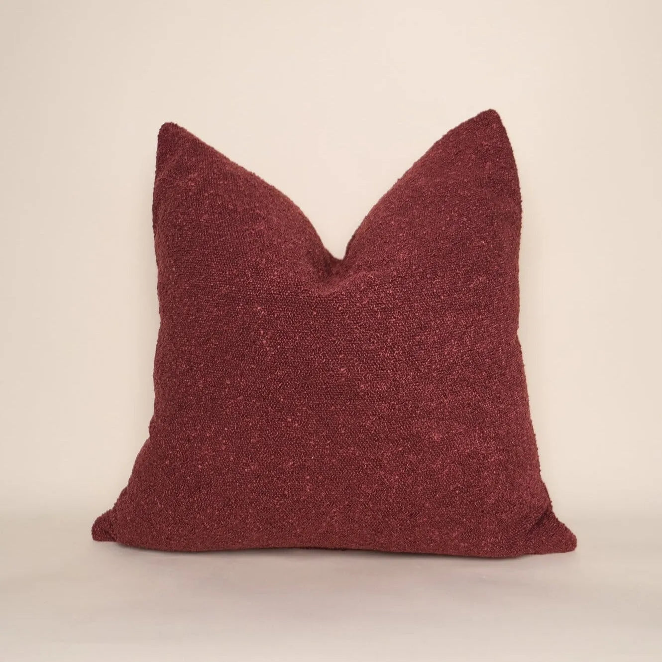 Boucle Pillow: Cherry