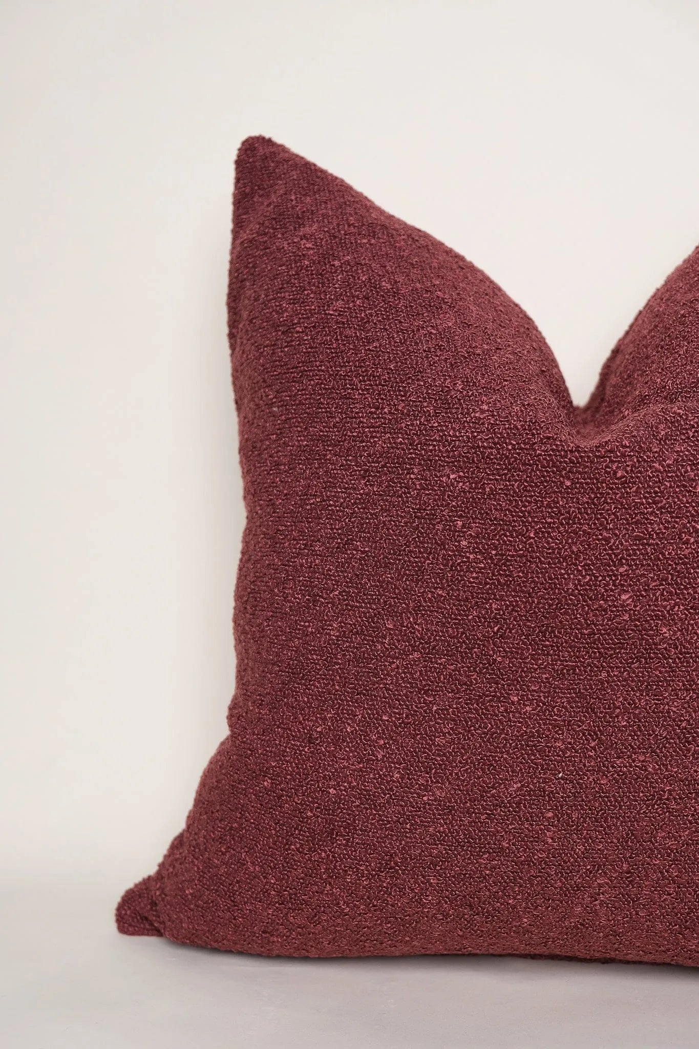 Boucle Pillow: Cherry