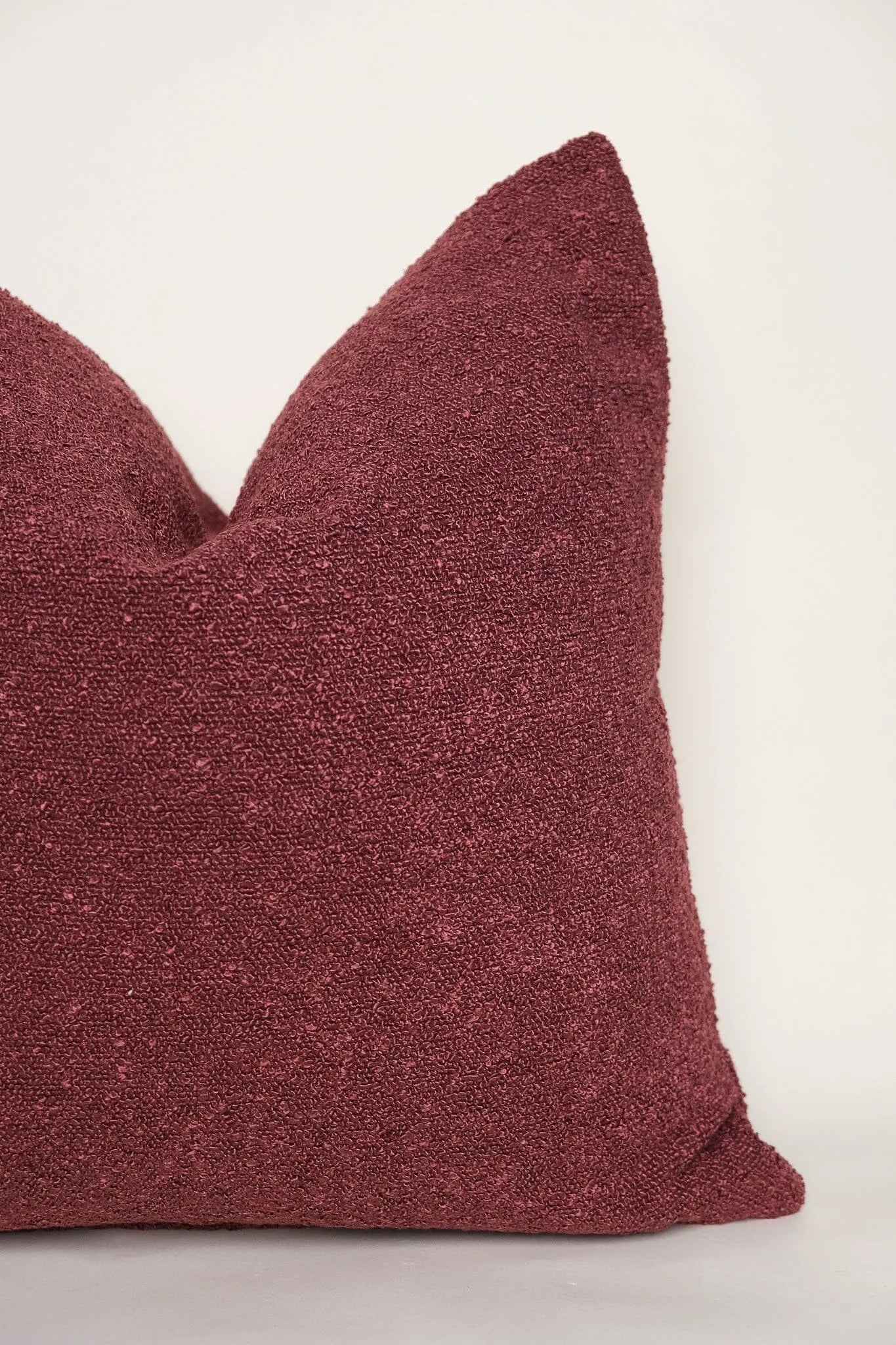 Boucle Pillow: Cherry