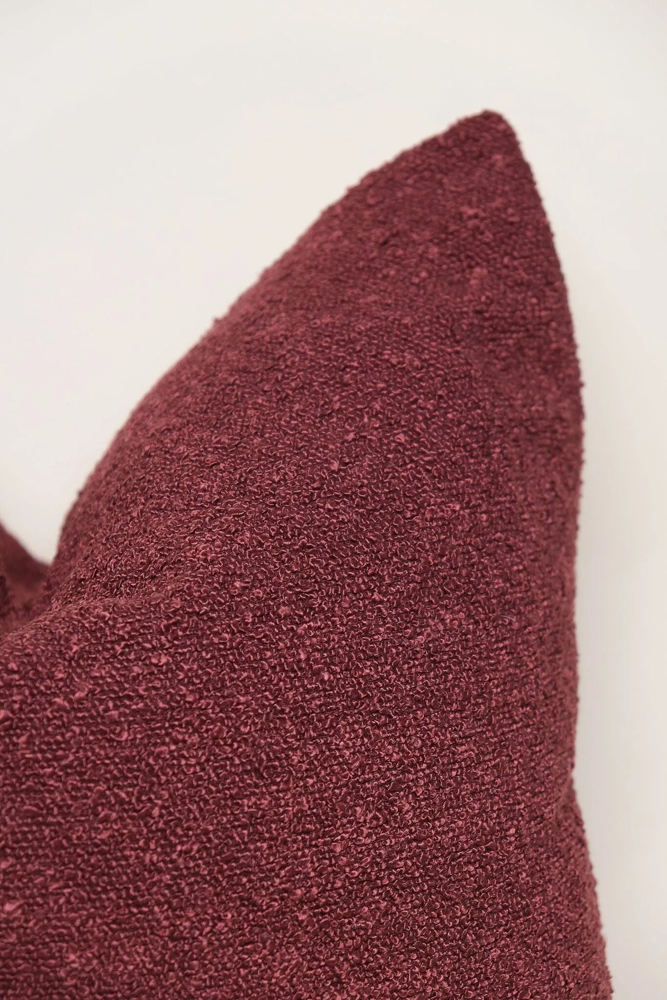 Boucle Pillow: Cherry