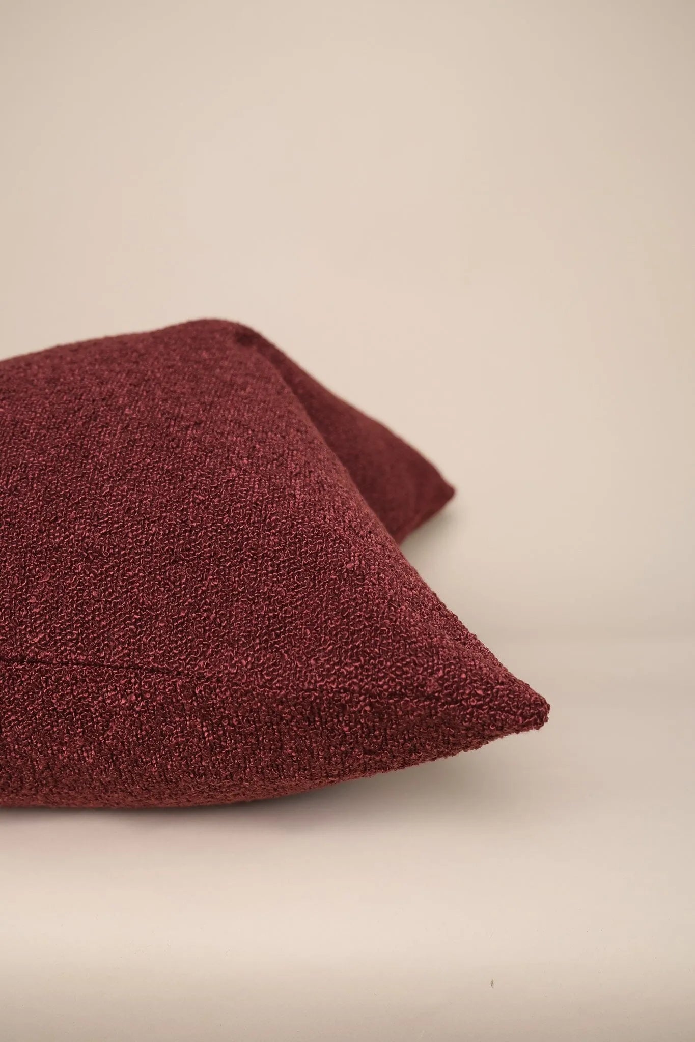 Boucle Pillow: Cherry