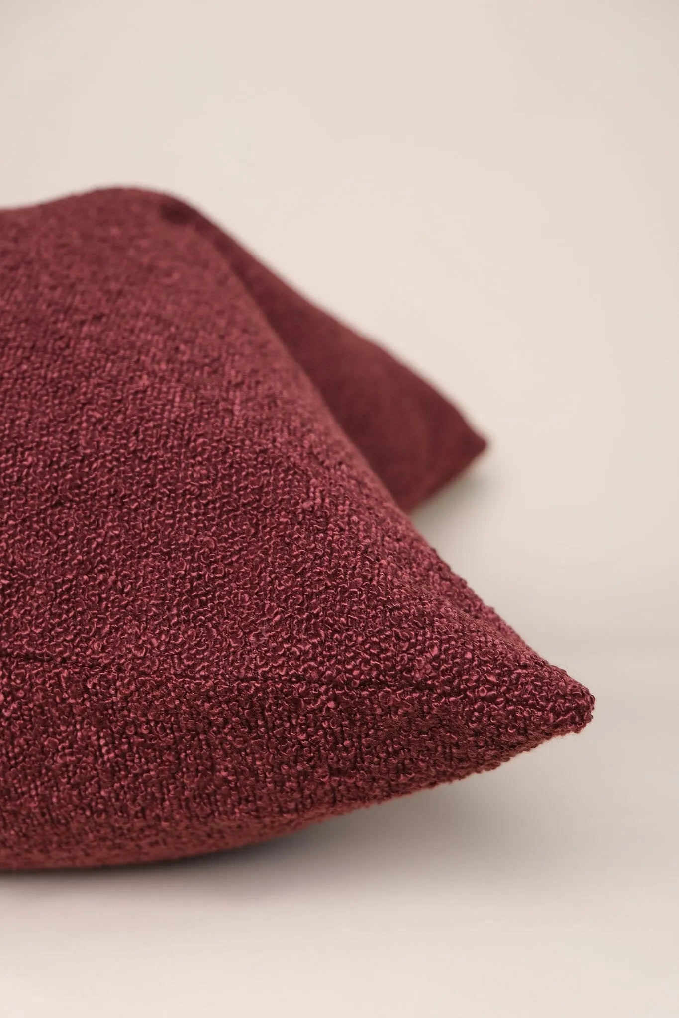 Boucle Pillow: Cherry