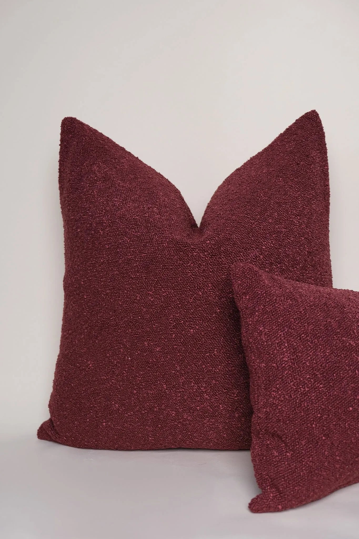 Boucle Pillow: Cherry