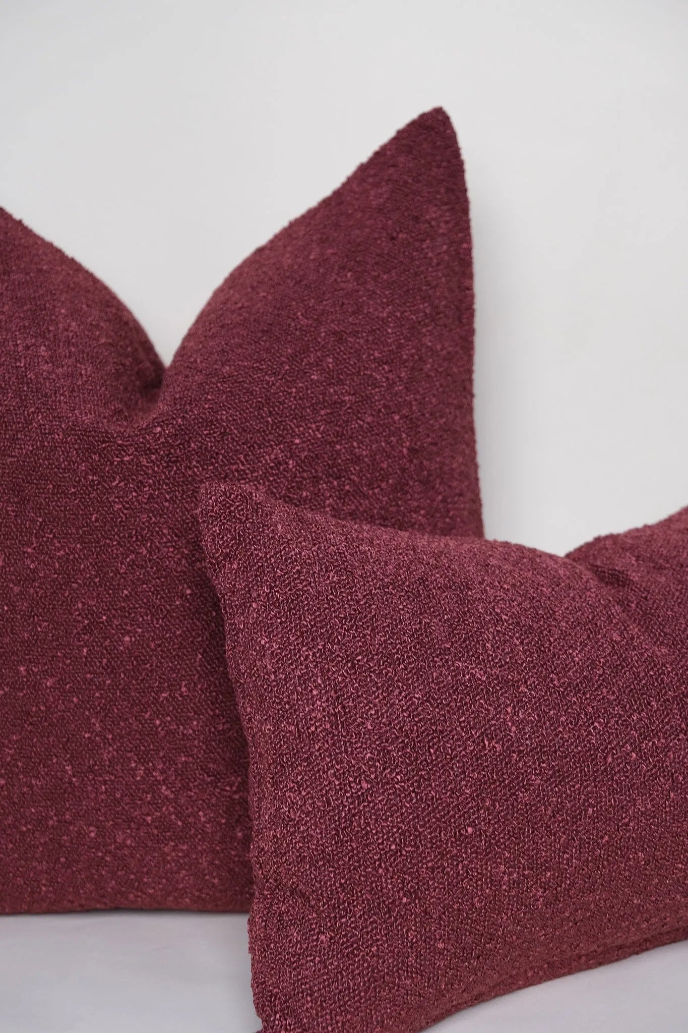 Boucle Pillow: Cherry