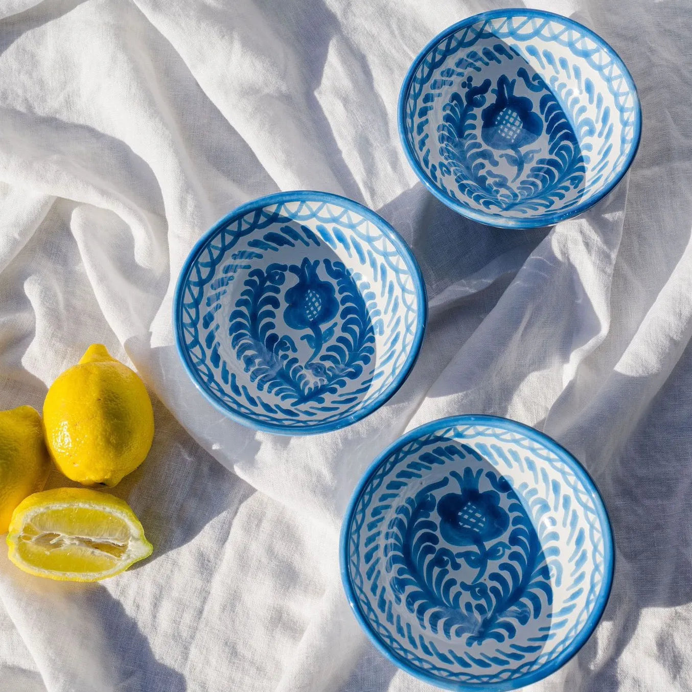 Small bowl with hand painted designs