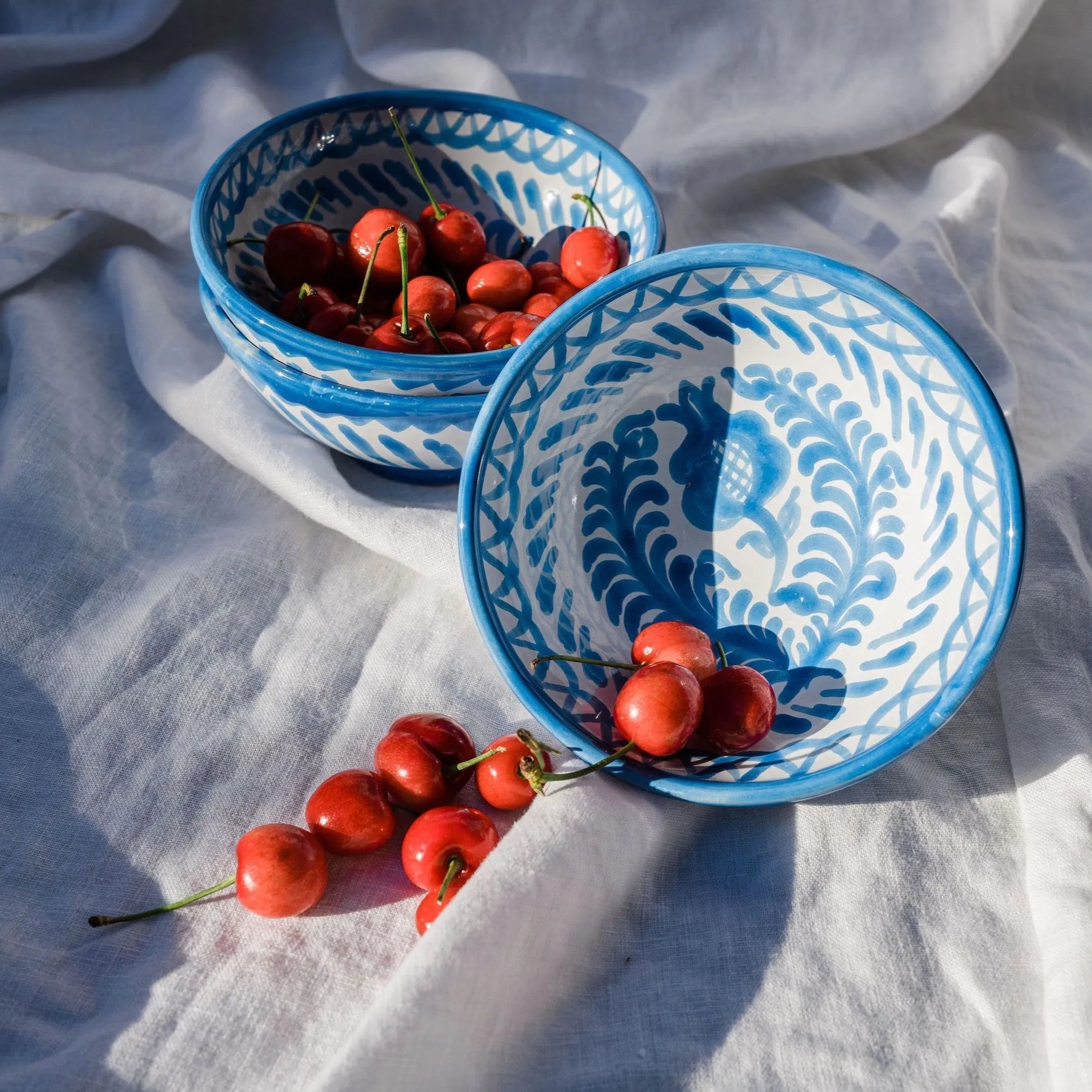 Small bowl with hand painted designs