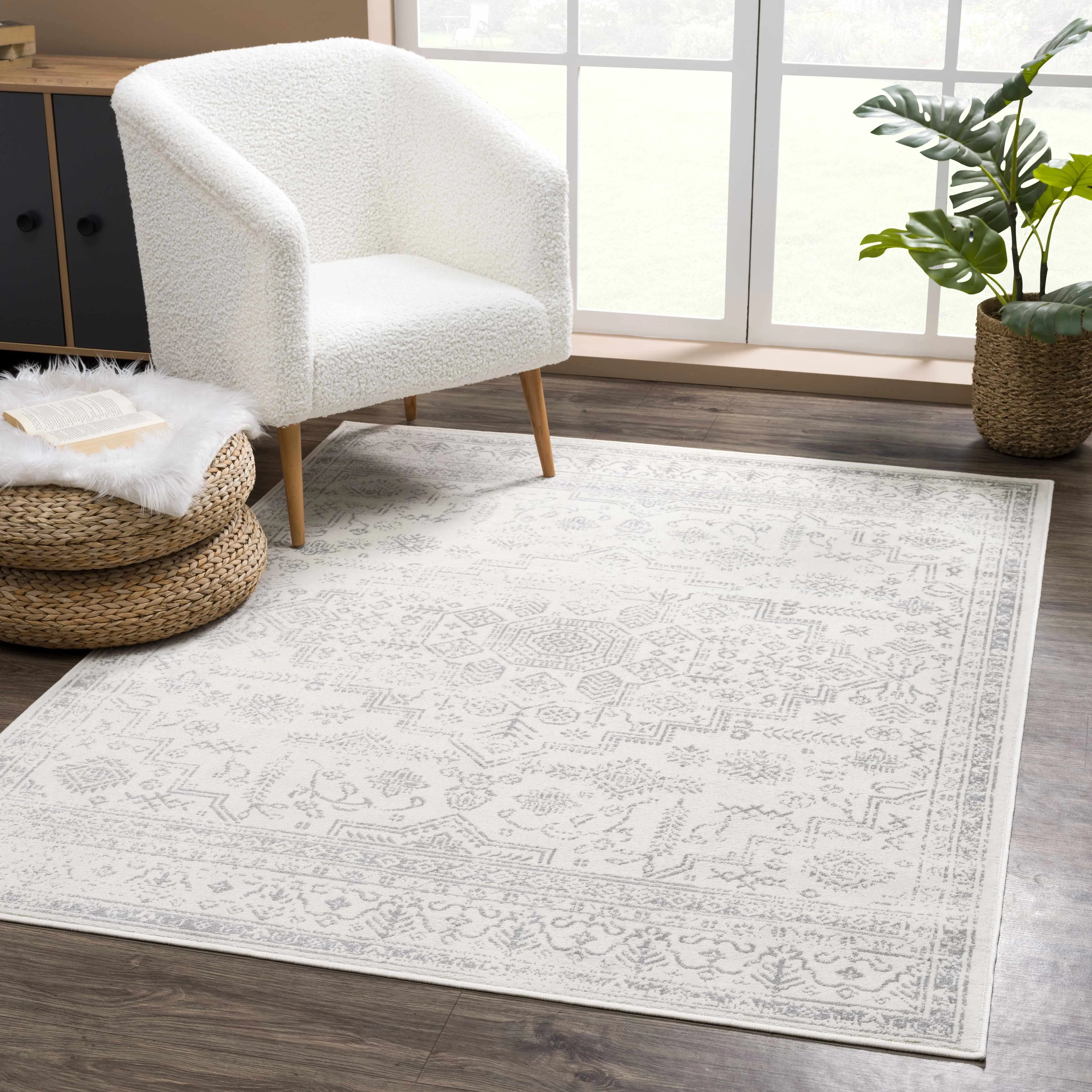 Tigried Ivory & Gray 2323 Area Rug - Clearance