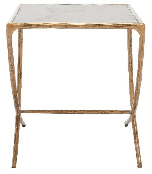 Safavieh Debbie Square Meta Brassl Accent Table