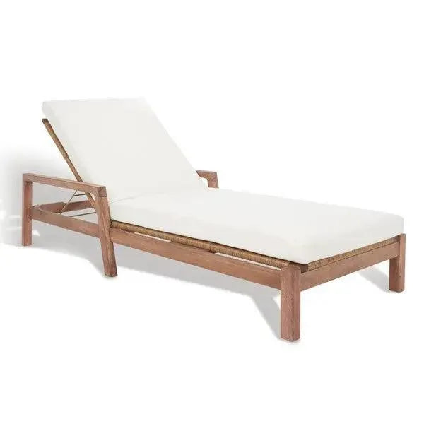 Safavieh Donnamaria White Wicker Sun Lounger