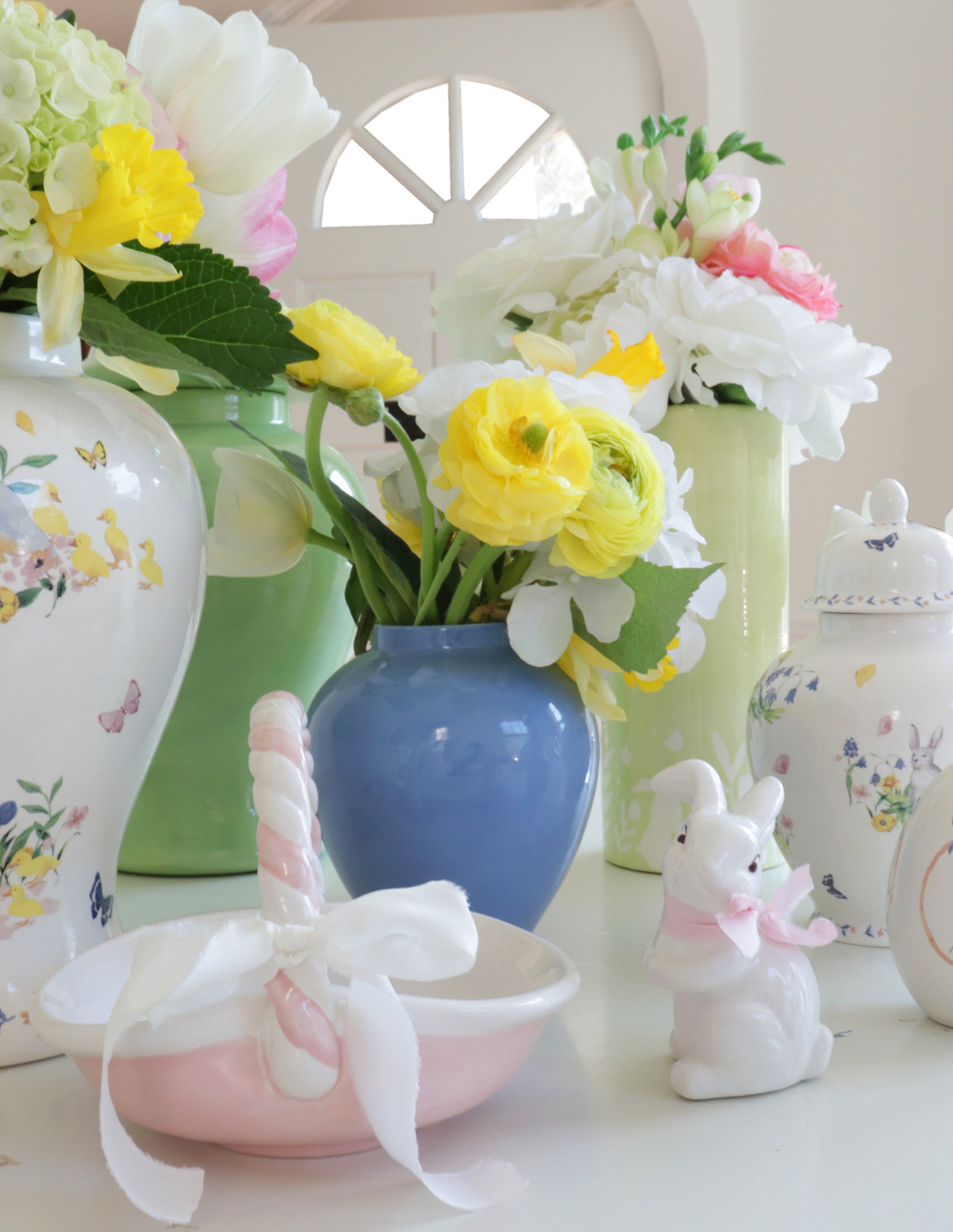 French Blue Ginger Jars