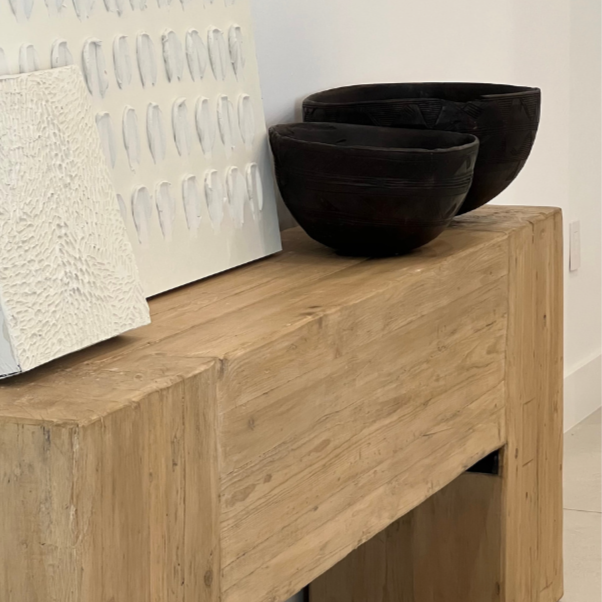 Reclaimed Elm Beam Console Table