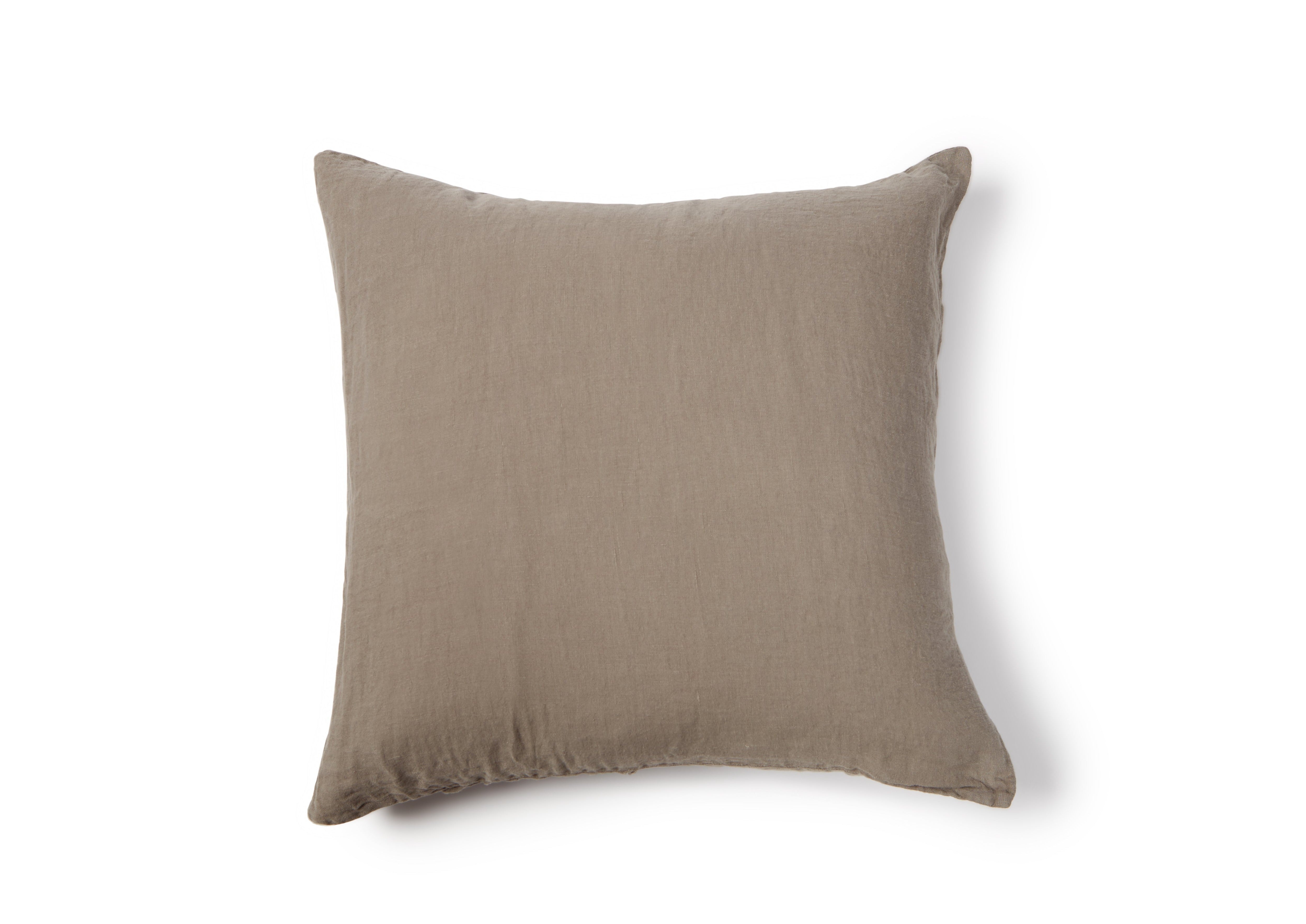 Washed Linen Cushion Cover - Smoke