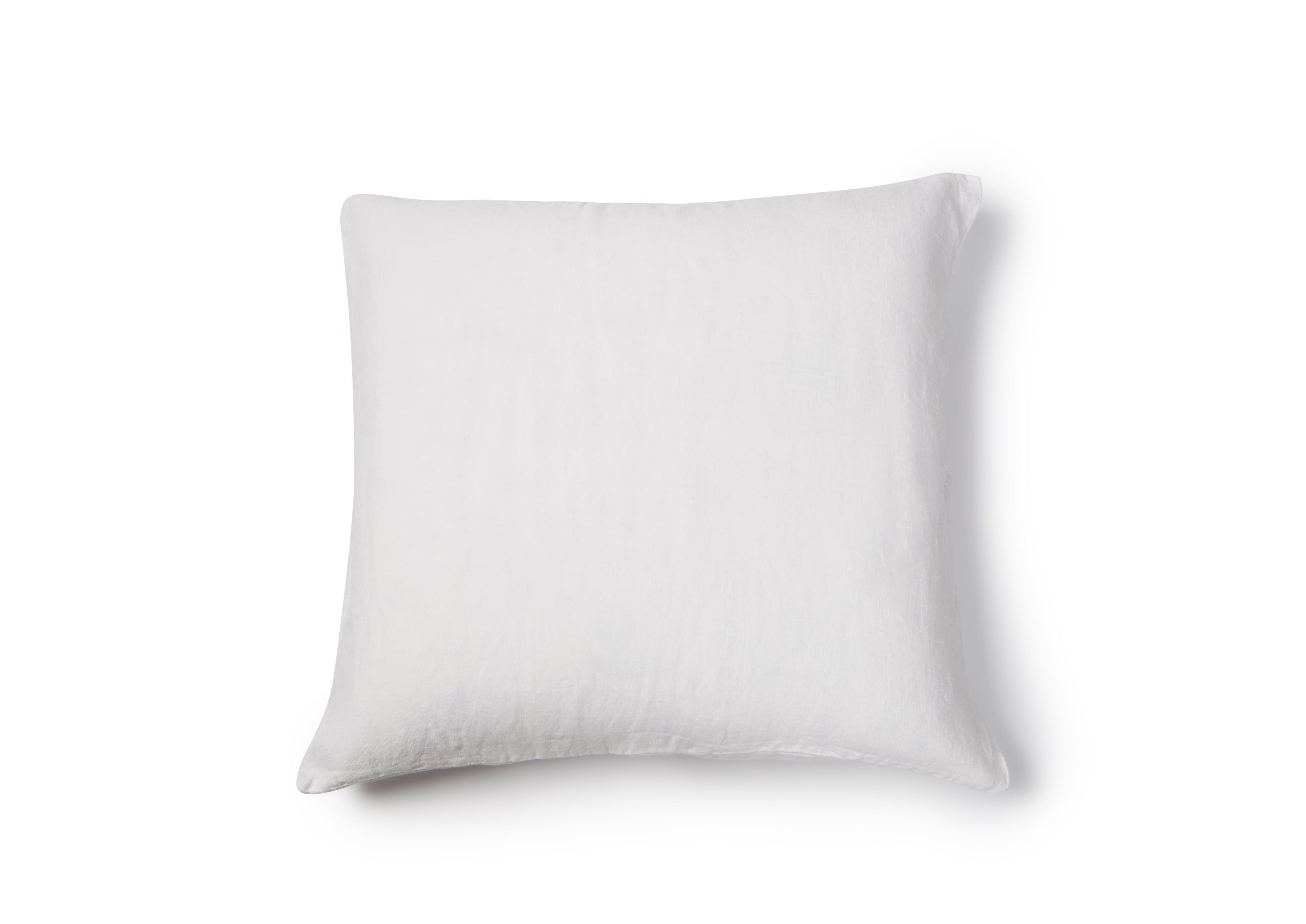 Washed Linen Cushion Cover - White