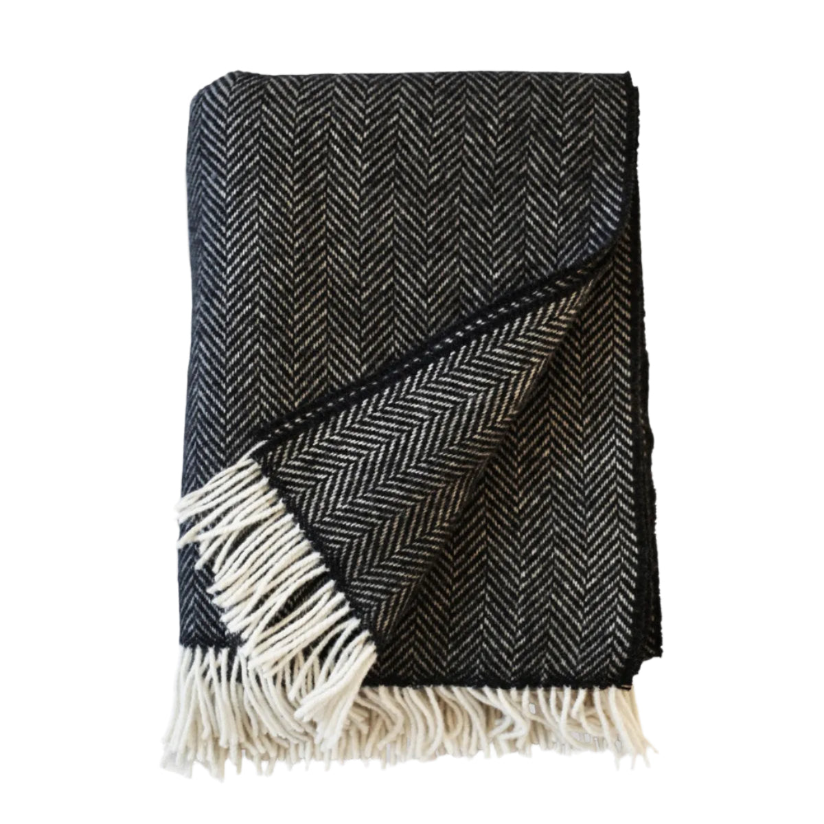 Herringbone Wool & Cashmere Throw