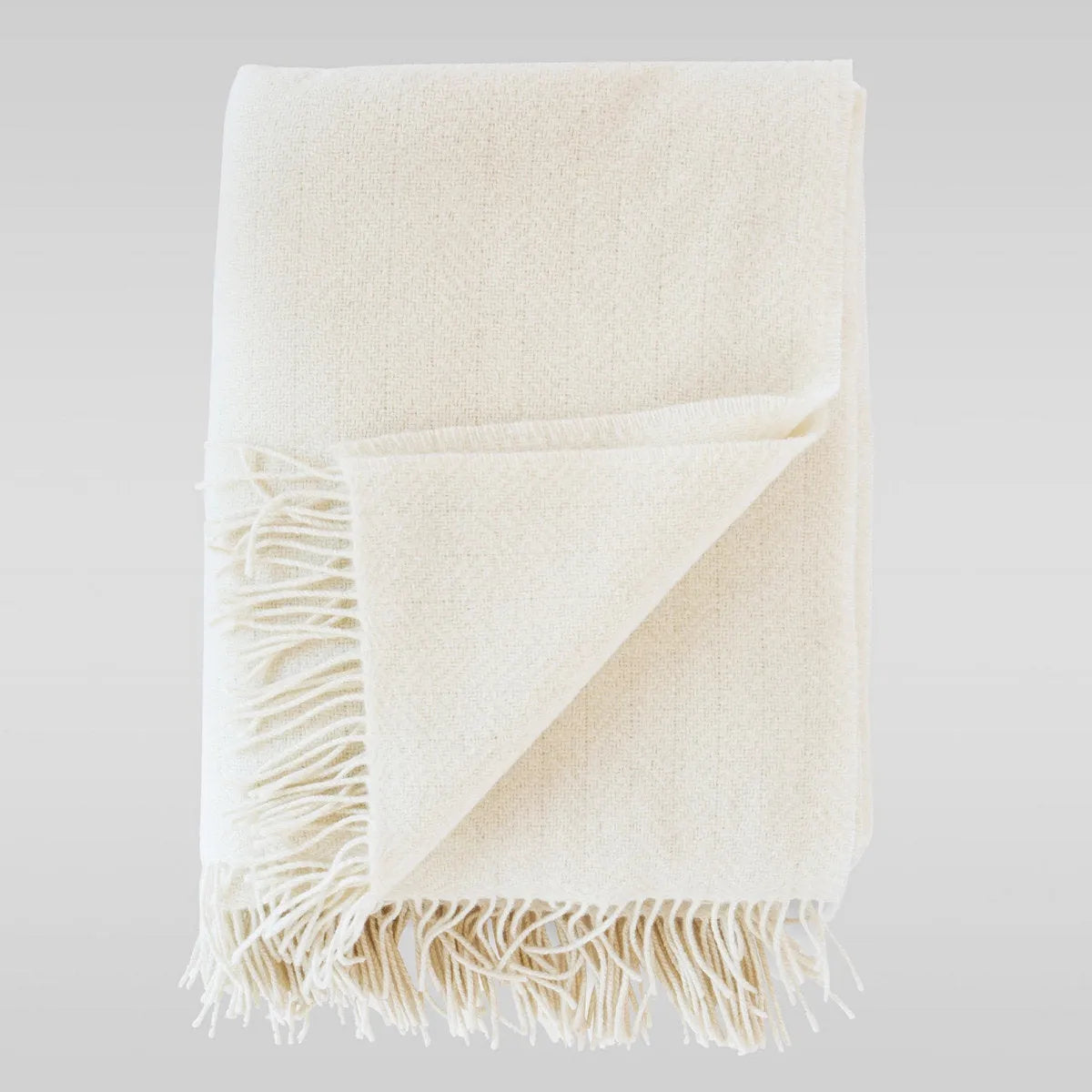 Herringbone Wool & Cashmere Throw