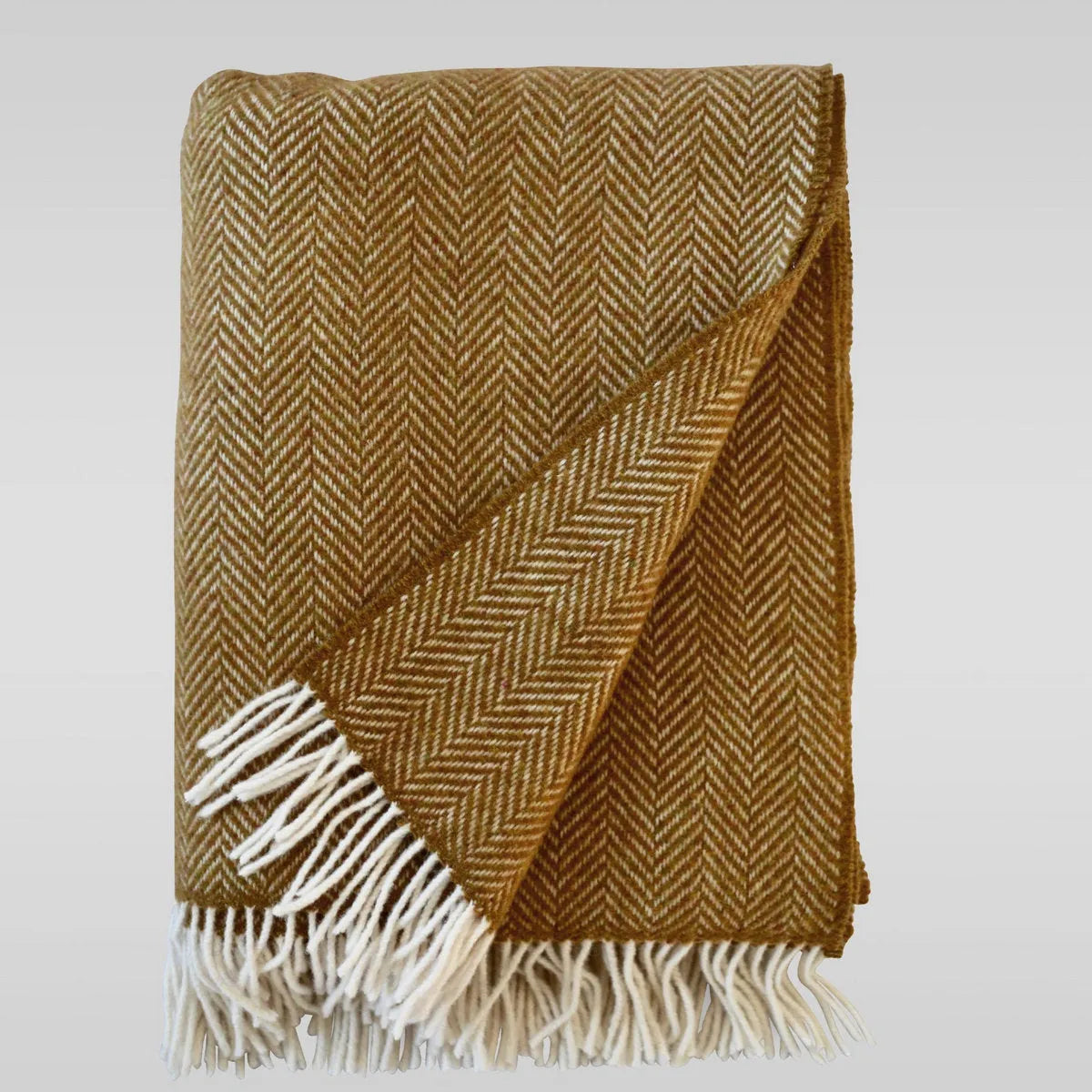 Herringbone Wool & Cashmere Throw