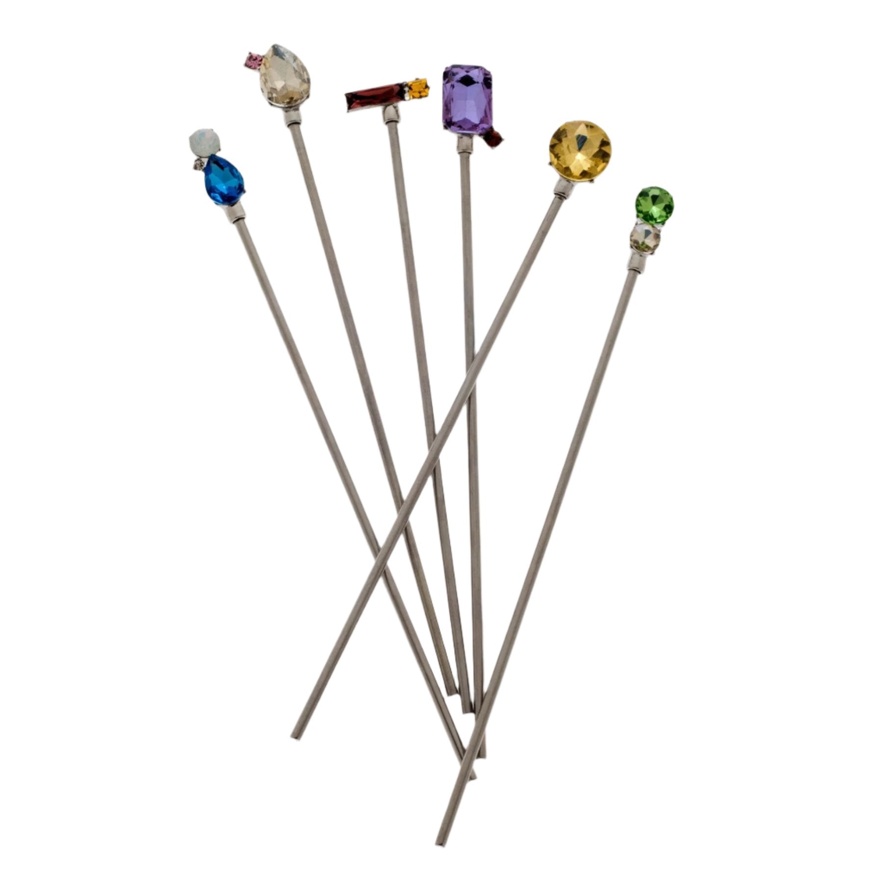 Jeweled swizzle sticks