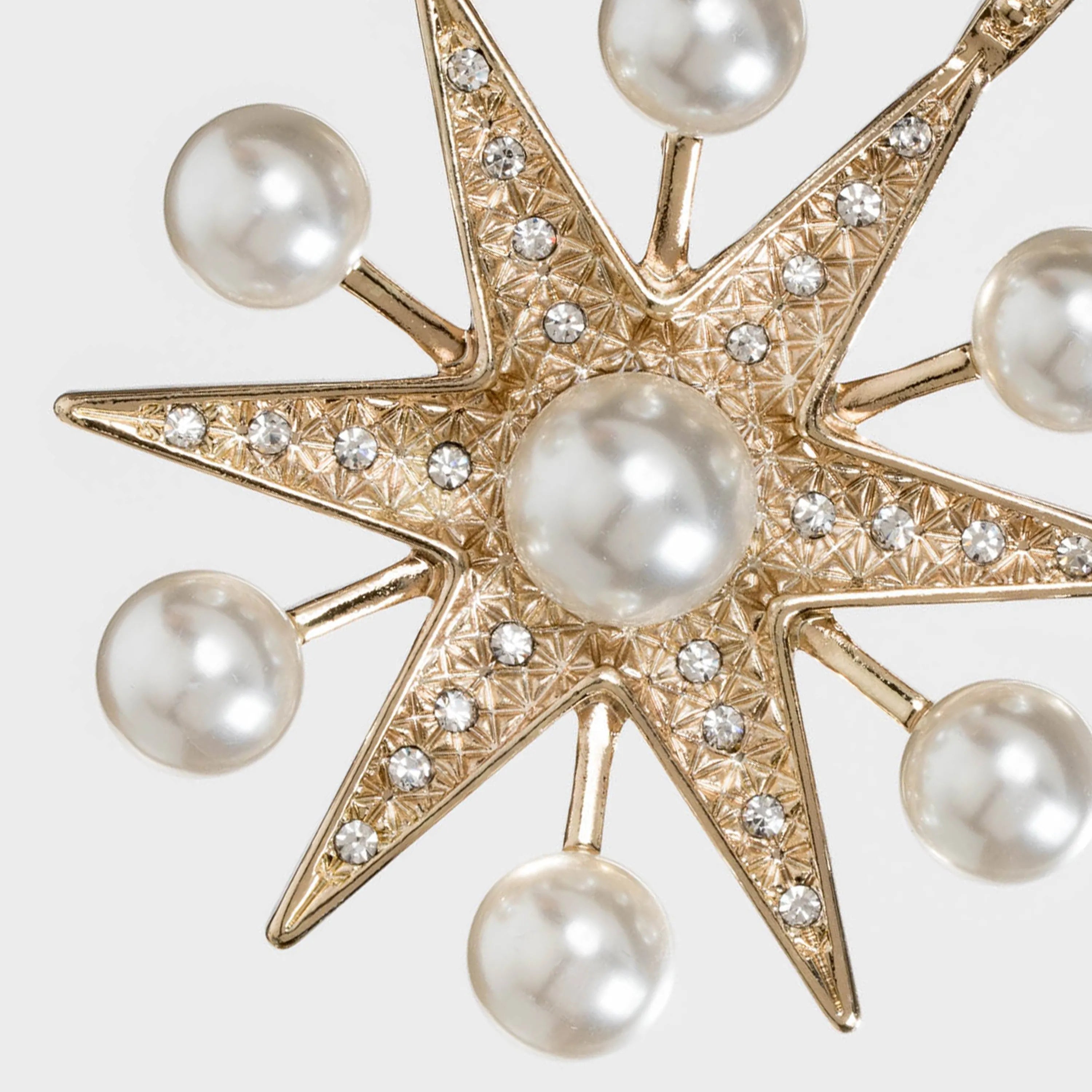 Sputnik pearl star ornament