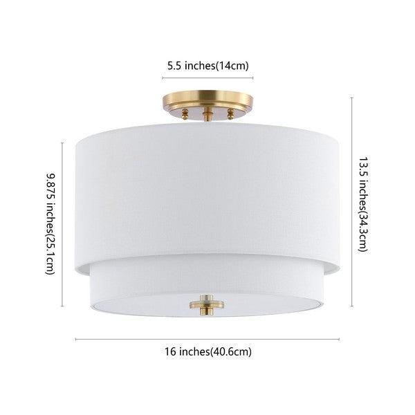 Safavieh Laconia White Flush Mount