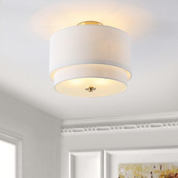 Safavieh Laconia White Flush Mount