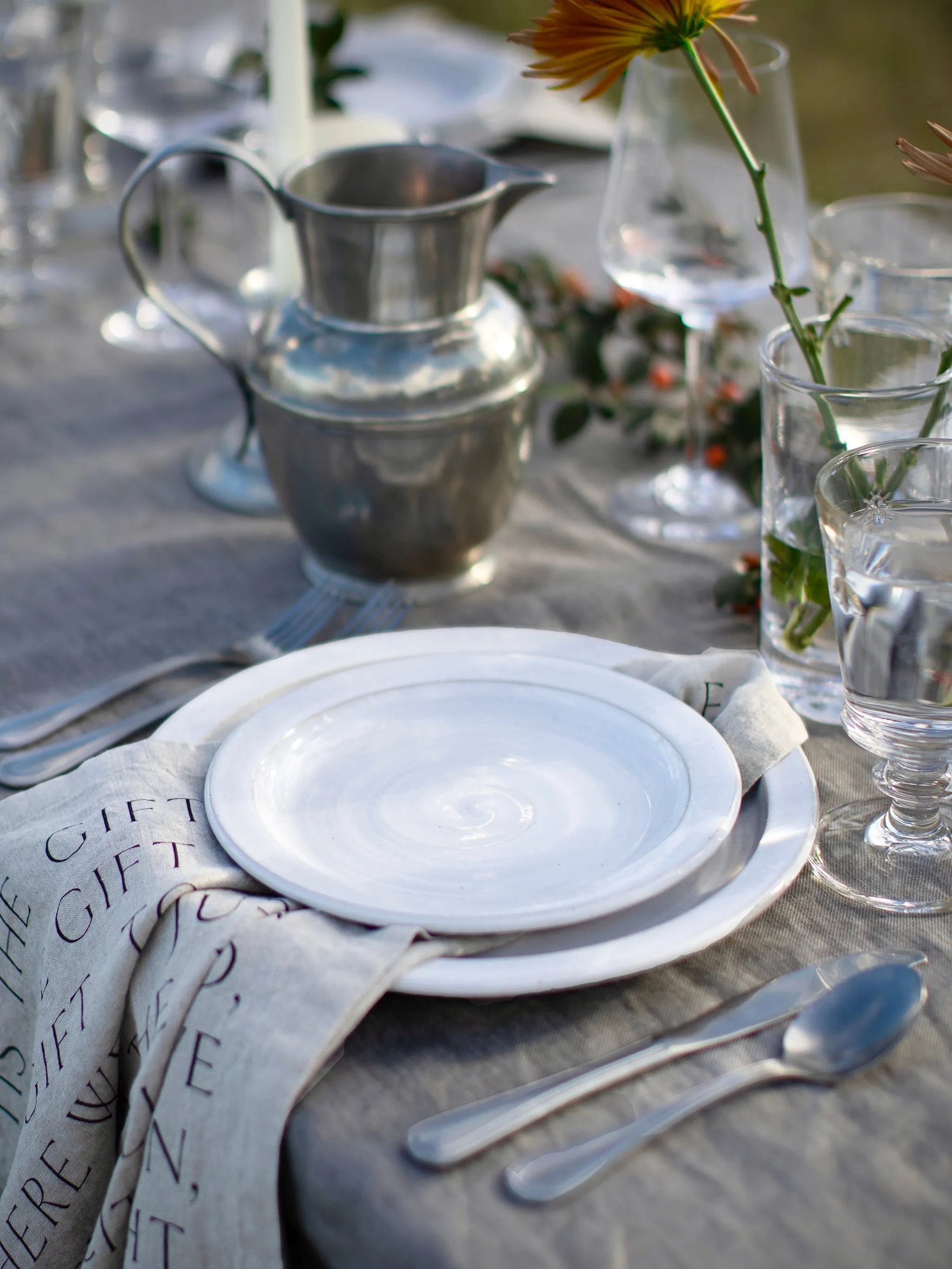 Farmhouse Pottery Silo Salad Plate White