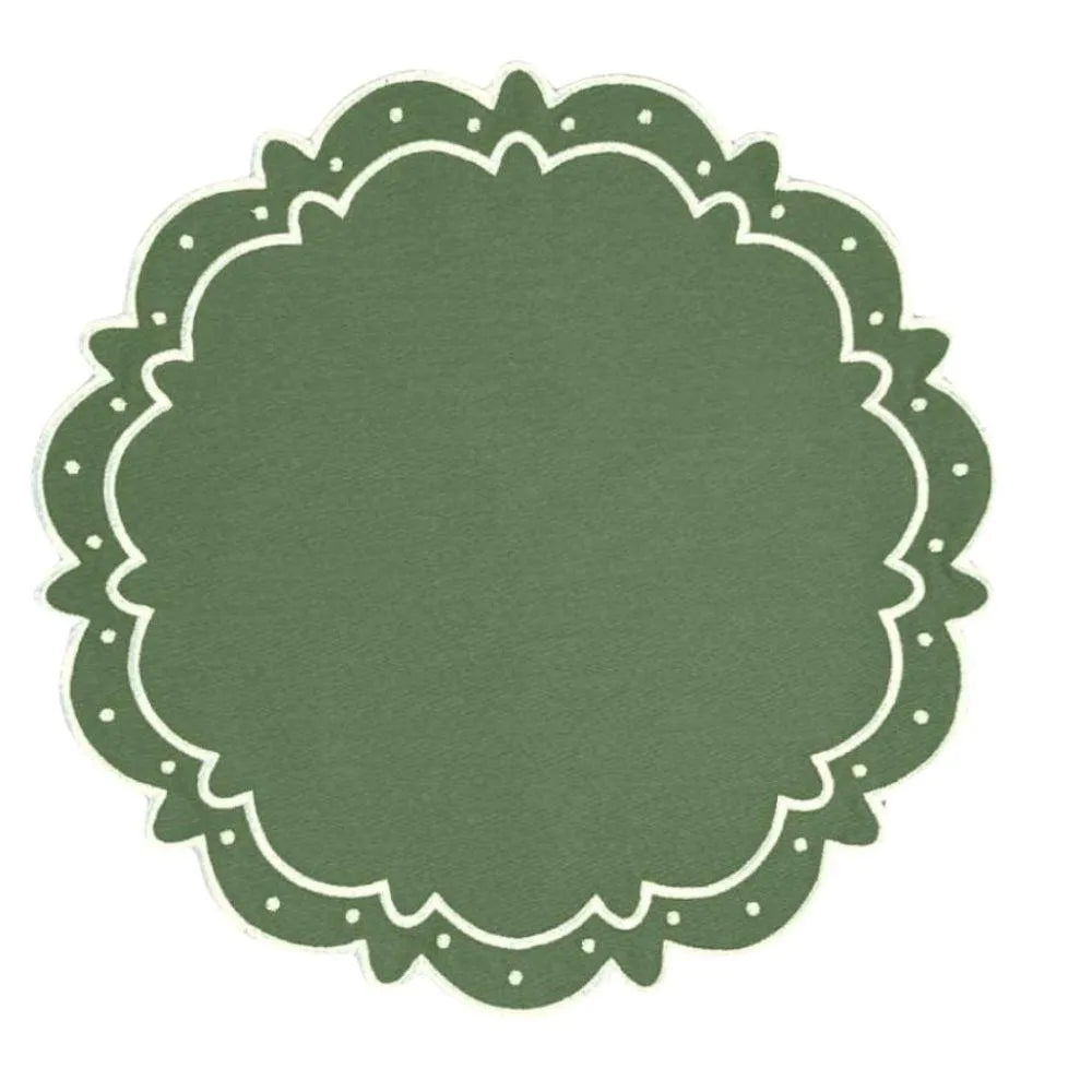 Flying Sheep Country Ava Placemat - Fern (Set of 4)