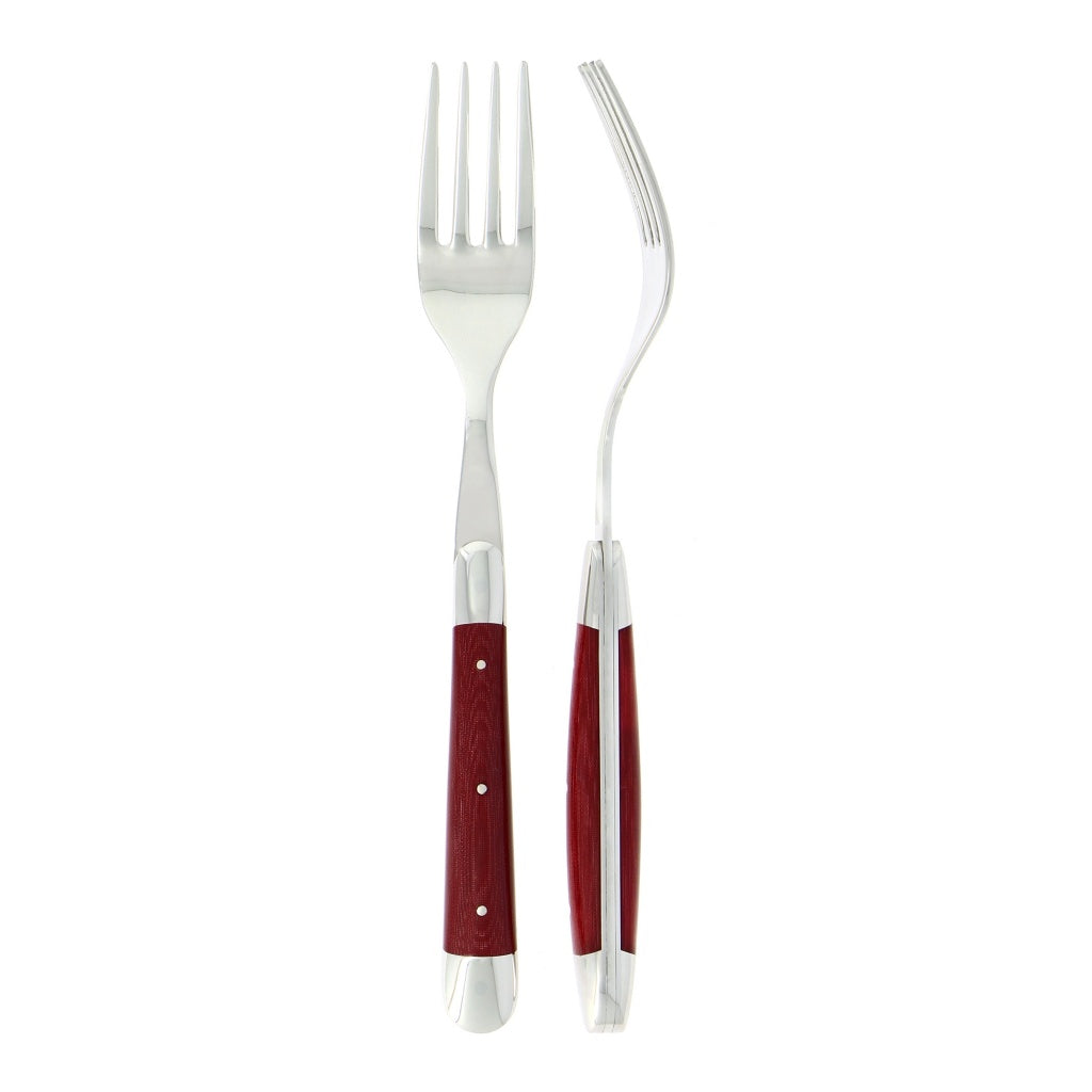 Forge de Laguiole Forks Fabric Series Burgundy