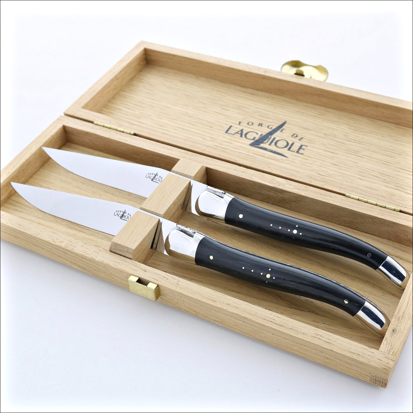 Forge de Laguiole Steak Knife Storage Box - Light Oak