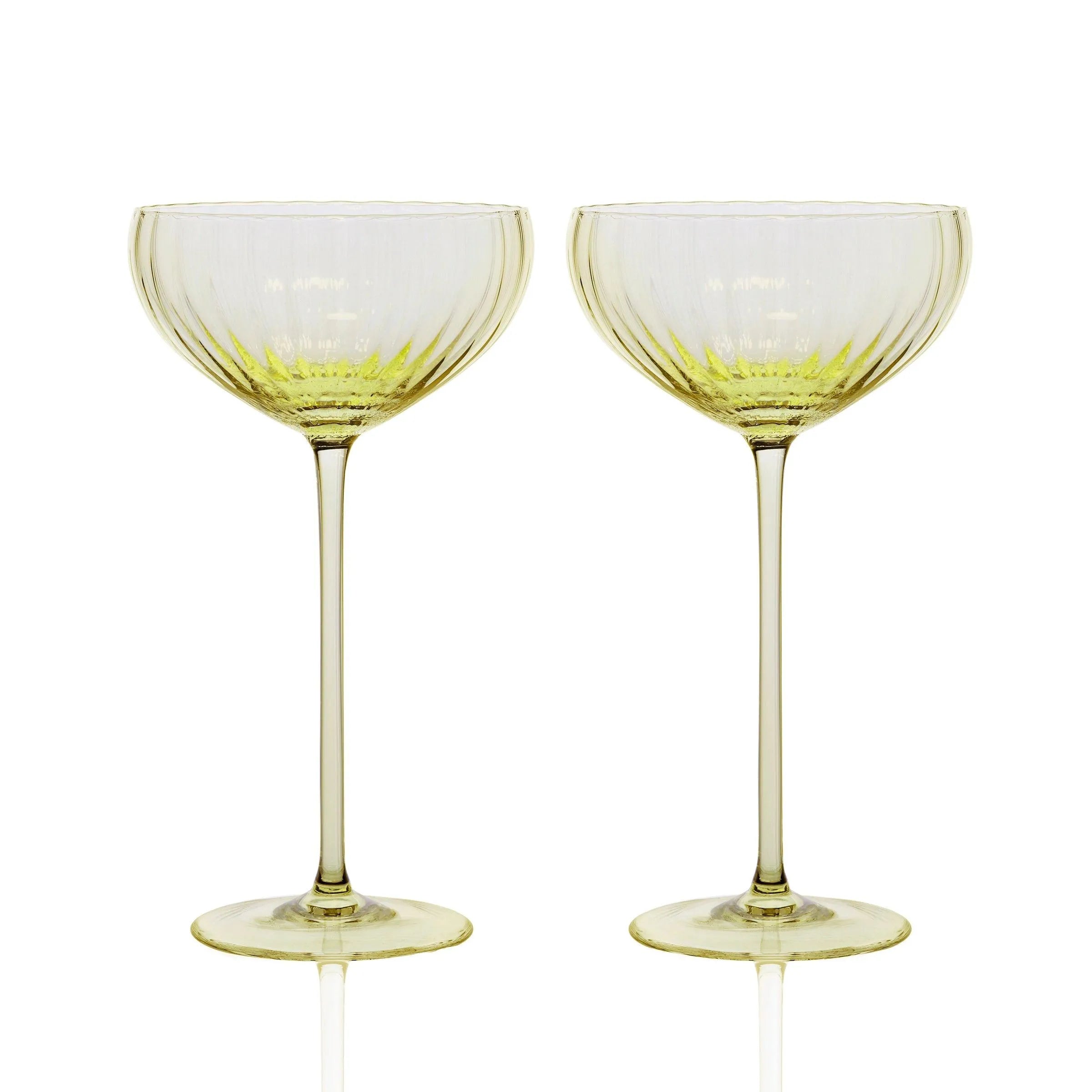 Caskata Wholesale Quinn Coupe Glasses, Set of 2