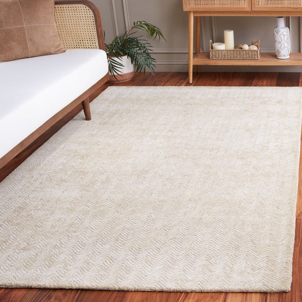 Glamour Viscose Rug in Gold and Ivory