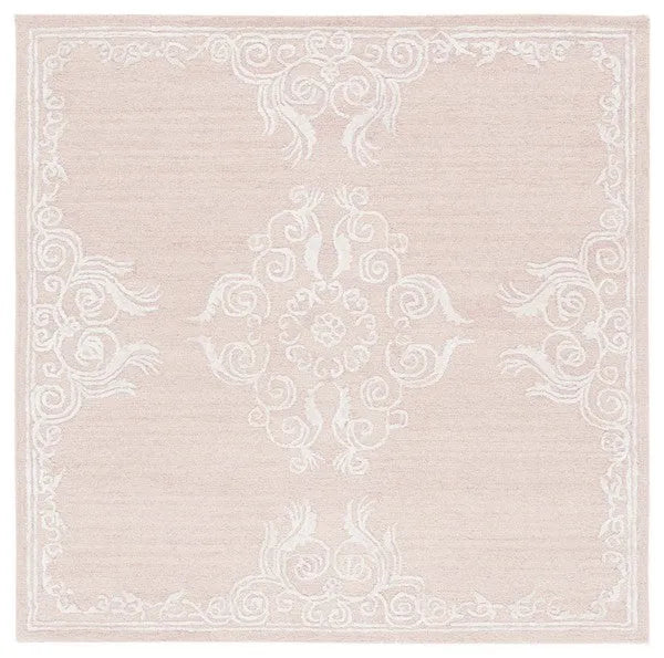 Glamour Wool Rug in Light Brown and Ivory