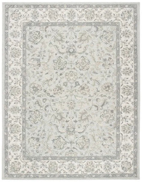 Glamour Wool Rug in Light Blue and Ivory