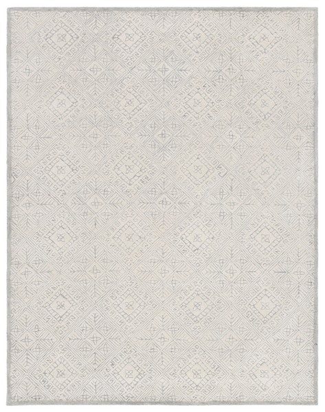 Glamour Wool Rug in Gray and Ivory