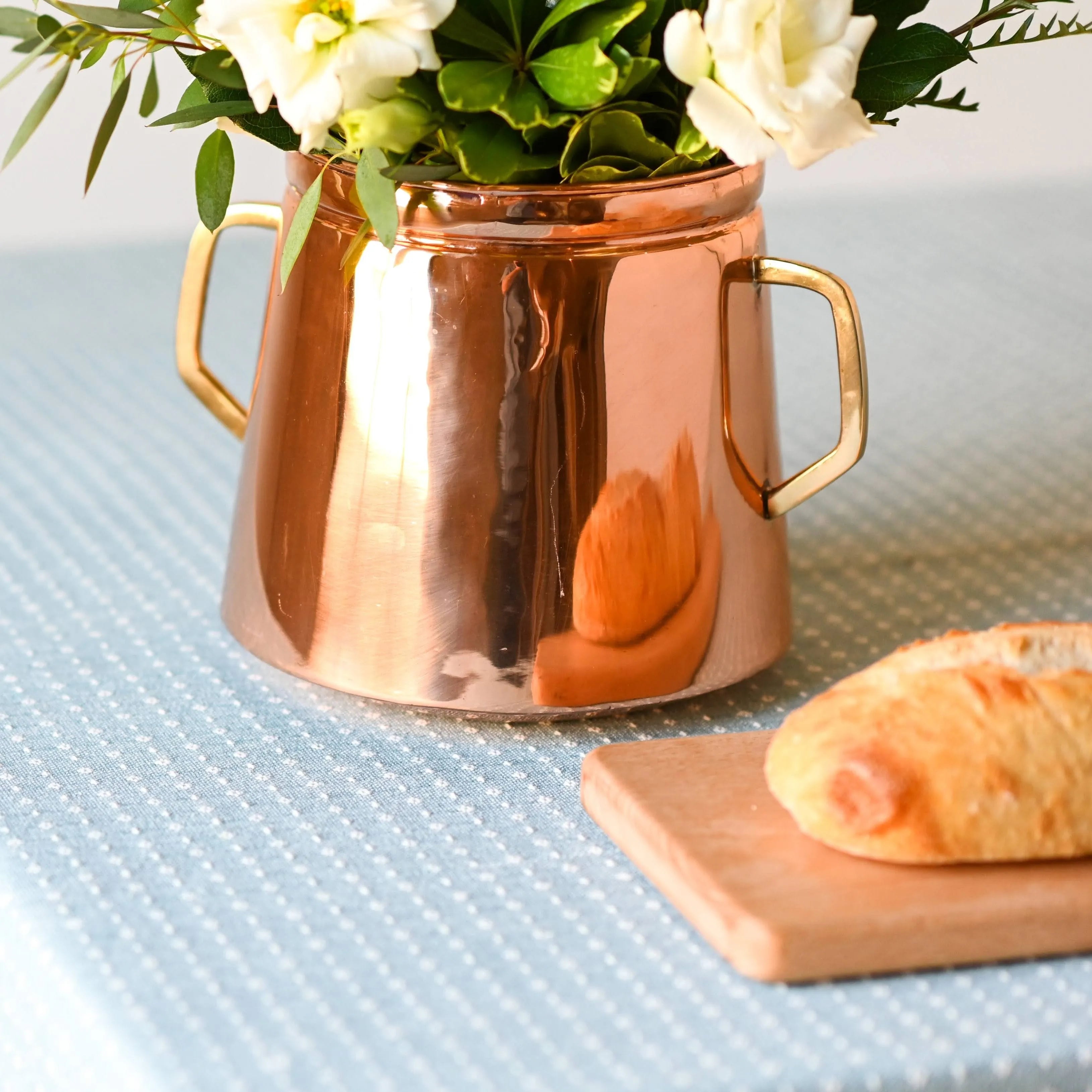 Blue Dotted Tablecloth