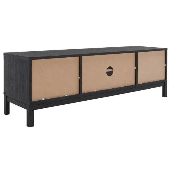 Safavieh Galio Black-Gold 2 Door 2 Shelf Media Stand