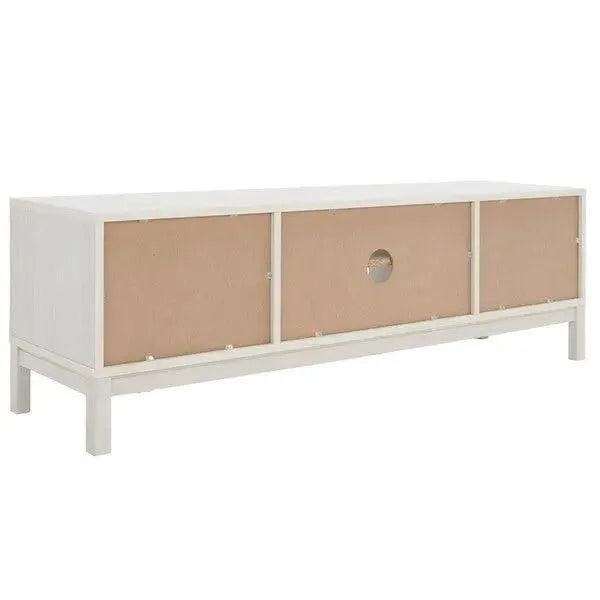 Safavieh Galio White-Gold 2 Door 2 Shelf Media Stand