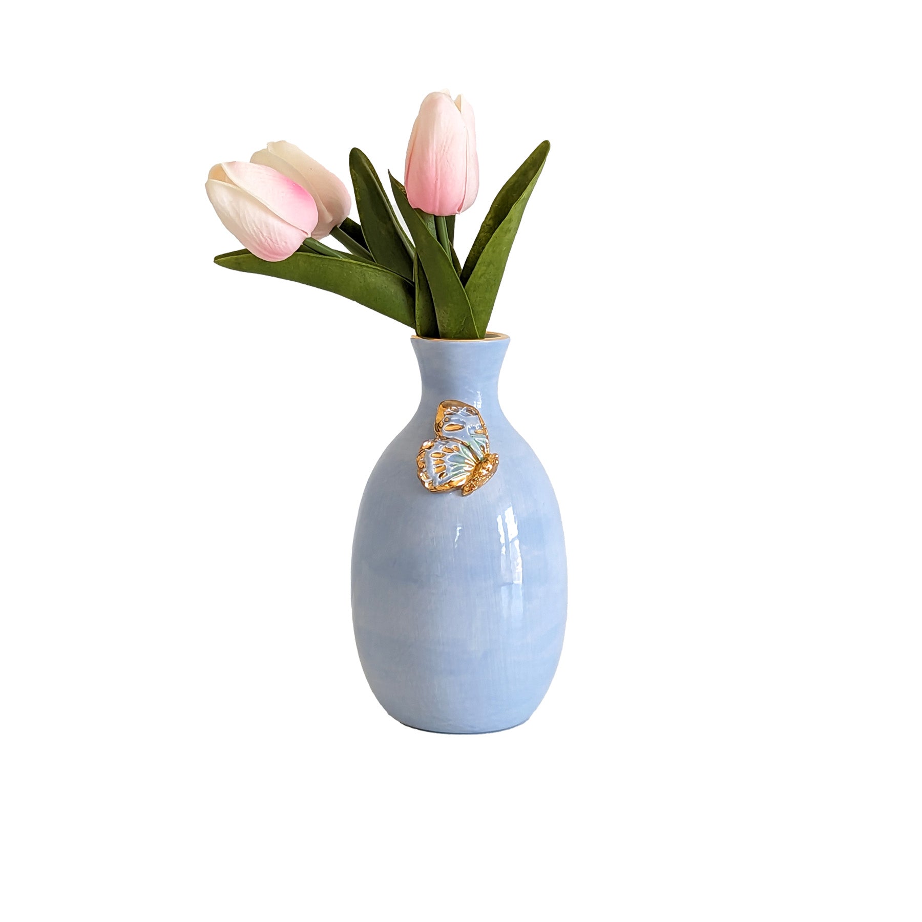 Gilded Butterfly Vanity Vase