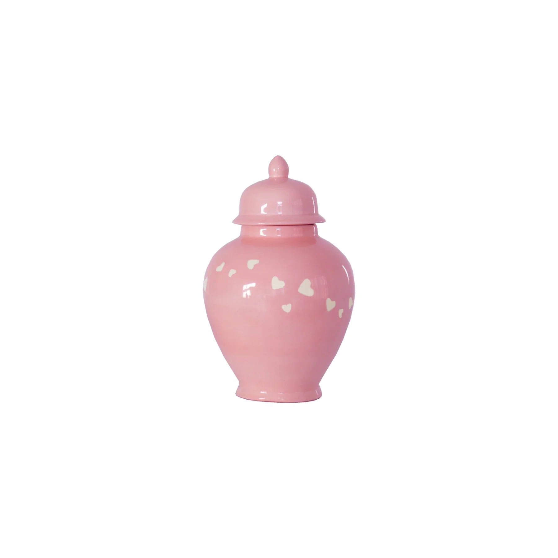 "Love is in the Air" Ginger Jars in Bubble Gum Pink