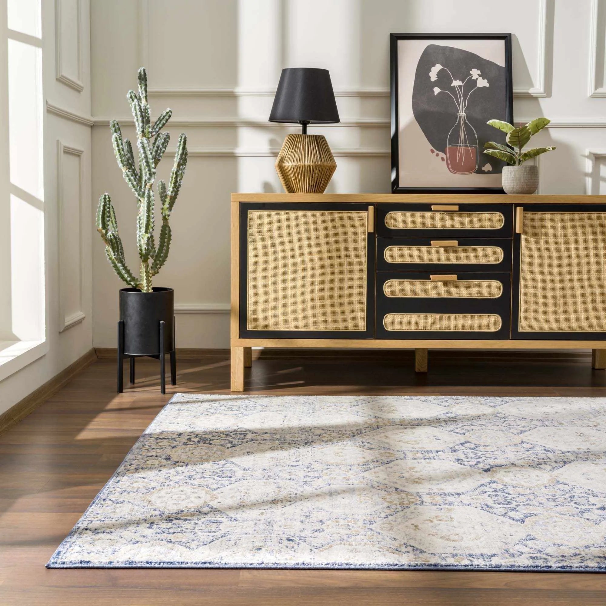 Parkerfield Blue Area Rug